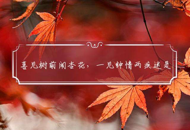 喜见树前闹杏花，一见钟情两疾迷是什么生肖,精准成语解释落实释义