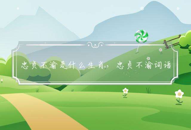 忠贞不渝是什么生肖，忠贞不渝词语解释落实